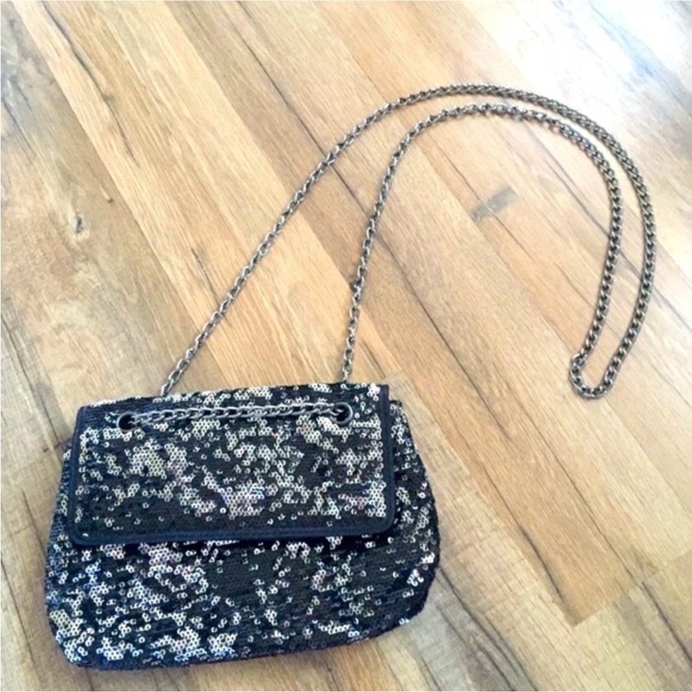 Style & Co. Small Elegant Black and Silver Sequin Women's Bag